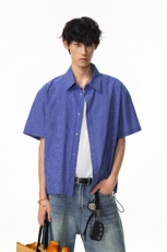 特P40无差价新款夏季潮流设计百搭短袖衬衫-HC2353无影墙，男装衬衫，电商A003