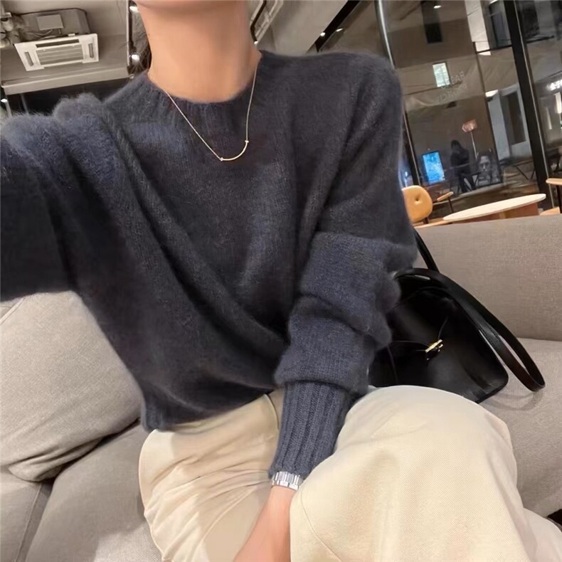 女士秋冬羊毛衫羊毛简约保暖,女装羊毛衫,恩泰羊绒