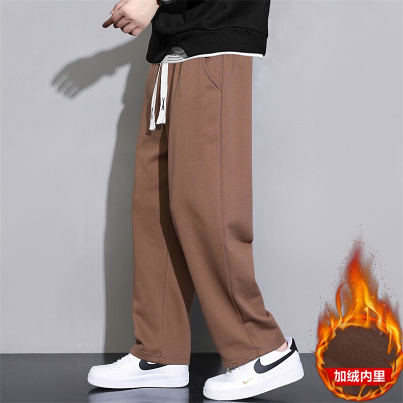 现货加绒卫裤运动裤2025冬季简约小脚棉裤JR103,男装休闲裤,星座1816-1（原1210-1）