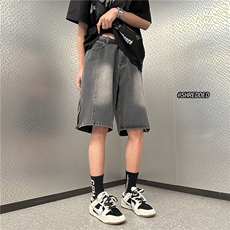 夏季新款泥巴黄牛仔短裤高街百搭休闲五分裤B315-K23219-p45控58，男装牛仔裤，电商B315
