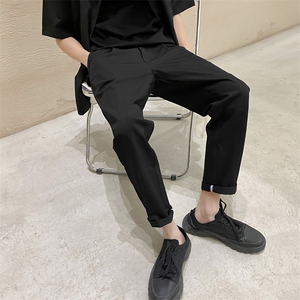 轻熟风夏季薄款宽松休闲裤 垂感顺滑9分西裤男装1412-2/5078/P58图片