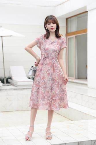 现货供应：天丝麻面料连衣裙M一3XL，女装连衣裙，拉思维加丝