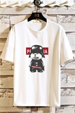 2021夏季新砖墙挂拍日系大码男已注册卡通印花短袖T恤T1072-P25，男装T恤，电商A001