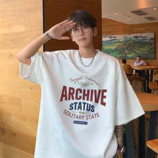 ！版权！2025夏季新款中性鹿皮绒短袖T恤半袖TL2423特P19，男装T恤，电商B220
