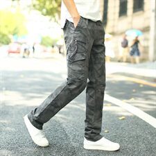 S-7XL春装男士多口袋纯棉迷彩工装裤休闲男长裤加肥大码16033，男装休闲裤，星座802