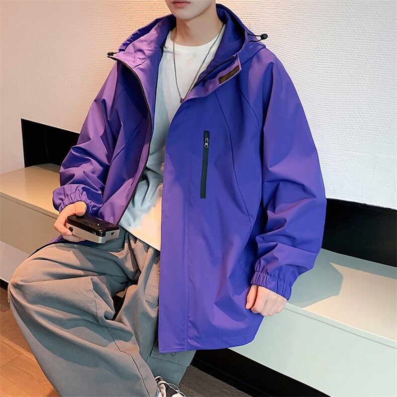 JK812-P65新款现货户外连帽夹克男冲锋衣外套，男装夹克，星座1204