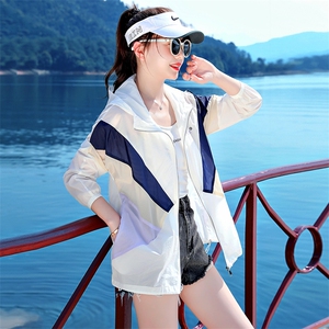 防晒衣女夏2022年新款女款夏季薄款外套户外透气百搭防晒服衫图片