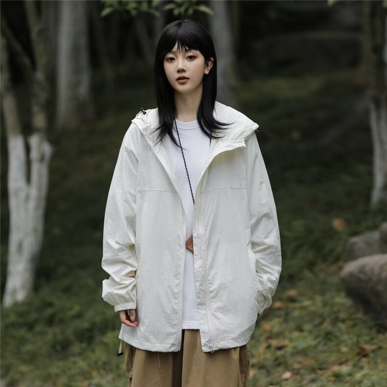 防晒衣男女夏季薄款登山工装冲锋衣宽松防紫外线外套F09007-P45图片