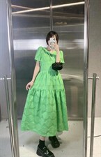 【DAVIDA】韩版设计款菱格连衣裙，女装连衣裙，DAVIDA