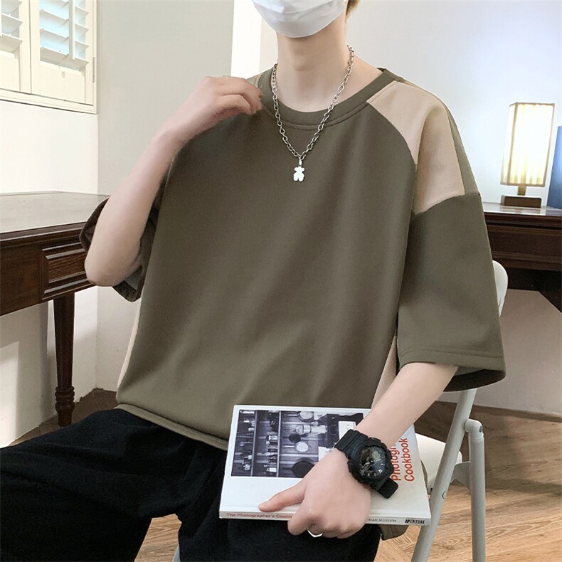2025新款休闲短袖T恤TX8016P25,男装T恤,星座1106-2（原1111B）