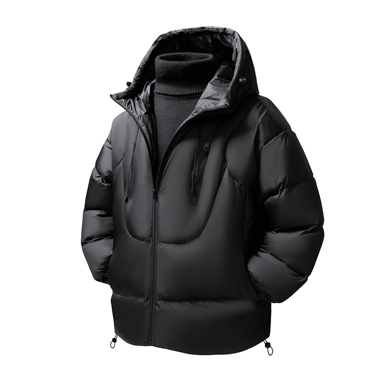 现货冬季连帽棉服得物二开跑量款棉衣男女同款C323-1-MY8851-P95，男装棉衣，电商C323-1