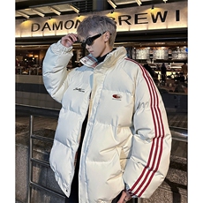 现货假两件格子羽绒棉衣抖音得物二开冬季棉服加厚外套BMY207，男装棉衣，电商A486