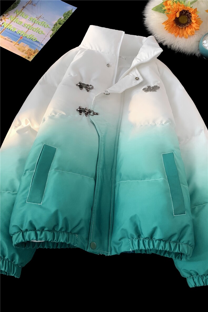 XZ230-1MY58平铺简约轻奢扎染渐变休闲立领飞机扣面包服P128控158,女包手腕包,星座230-1