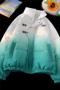 XZ230-1MY58平铺简约轻奢扎染渐变休闲立领飞机扣面包服P128控158图片