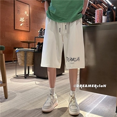 D2008-P33控46抖音潮牌美式篮球裤子大码肥仔高街潮ins七分裤，男装牛仔裤，星座116