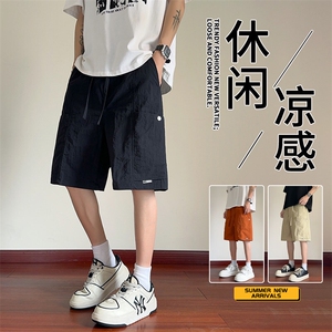 抖音品质冰丝速干短裤男宽松休闲工装大码A146-GY528特p25量大优图片