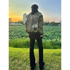 1014-1~KZ3003~特P35-美式痞帅vibe牛仔裤男高街潮牌黑色，男装牛仔裤，星座1014-1