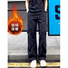 褶皱感潮流直筒休闲裤男女秋冬宽松户外工装速干长裤KZ107，男装工装外套，星座1116A（原606A-3）