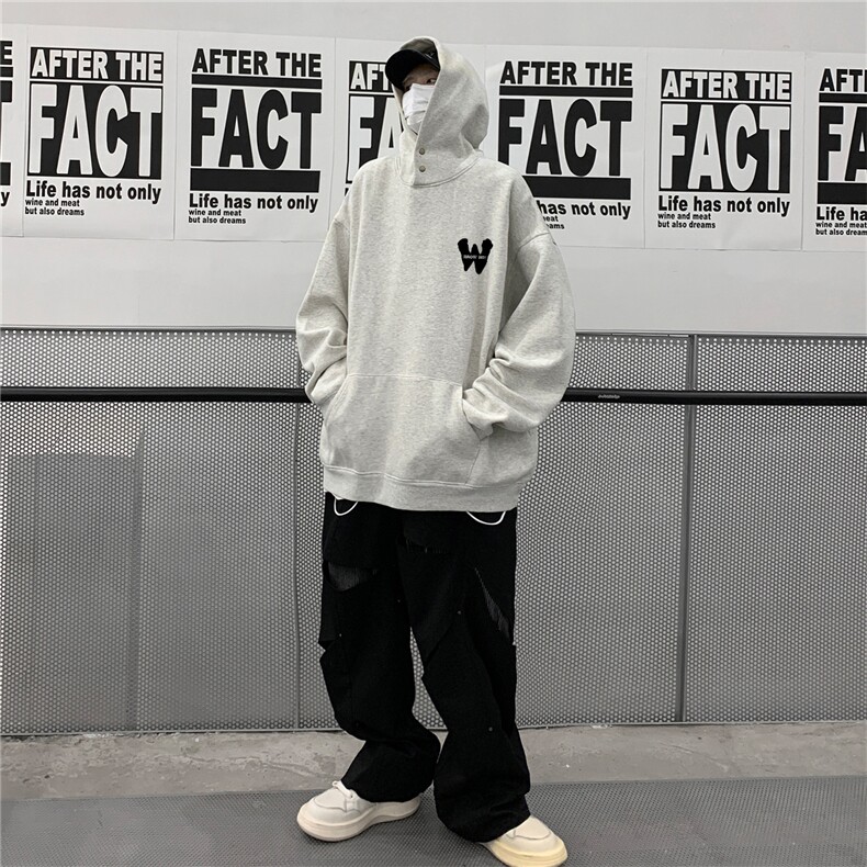 供抖音丶重磅高品棉350克排扣连帽W卫衣LW6105-特p58控78,男装卫衣,星座508（原C305）