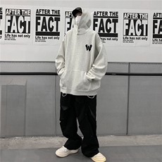 供抖音丶重磅高品棉350克排扣连帽W卫衣LW6105-特p58控78，男装卫衣，星座508（原C305）