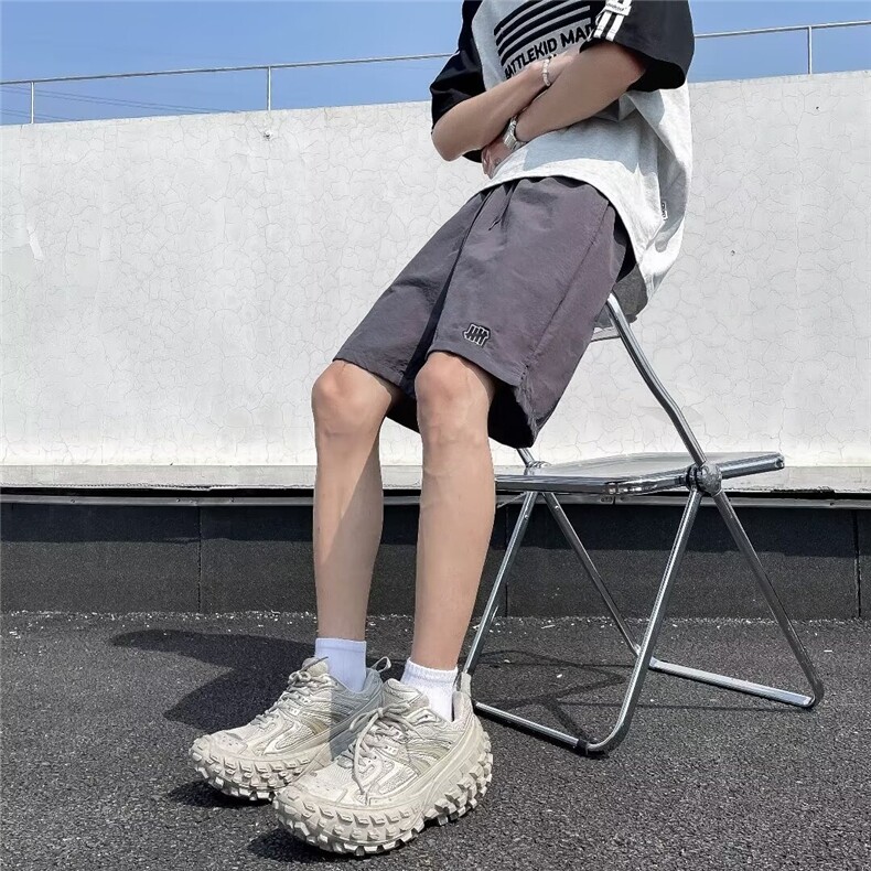 速干短裤男宽松ins美式刺绣情侣五分裤夏季潮流休闲运动裤XK818,男装牛仔裤,星座208-5