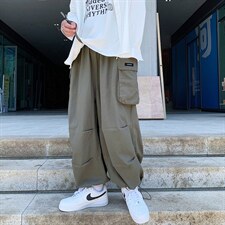 坠感阔腿ins束脚工装裤男春季裤子韩版潮休闲长裤宽松直筒K73-p38,男装休闲裤,星座1008-1