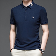 高端品质Polo衫男夏季新款中年休闲短袖翻领无痕时尚体恤衫，男装Polo衫，电商B212（原钱塘6029）
