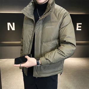2024新款冬季羽绒服男士外套潮牌立领上衣 A313-6301-P175控价258图片