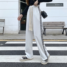 休闲裤夏季薄款宽松裤子美式高街直筒裤K100-P40，男装休闲裤，星座911-2(原星座613-2）