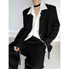 港风秋冬款男西装小三角设计感西服外套夹克衫JK8255P55，男装夹克，星座1013-1