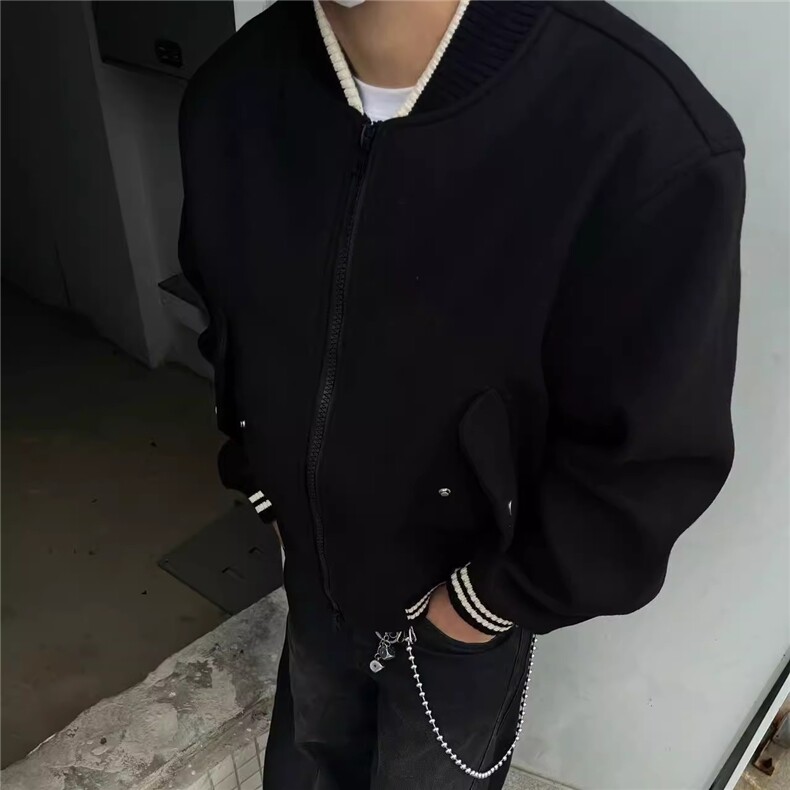 WT093-P62-复古时尚高级感宽松毛呢棒球服外套-网络图,男装夹克,星座1002-2
