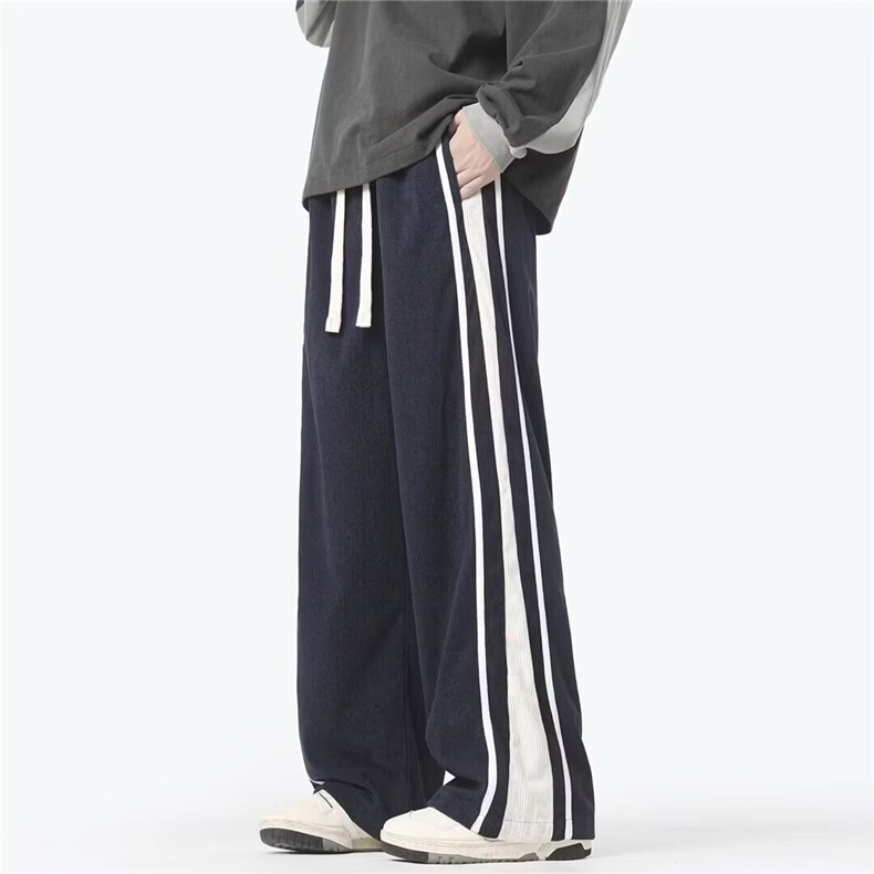 时尚简约潮流新款美式风格灯芯绒运动裤原宿ins气质CA10108,女装休闲裤,星座516A