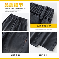 2025复古蓝色天丝牛仔裤男秋冬潮牌宽松直筒休闲裤裤子Z2578-P45，男装牛仔裤，星座509