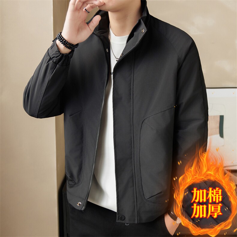 加棉加厚店主风夹克外套男休闲时尚立领男士上衣NM3076-P85,男装夹克,星座310B-3