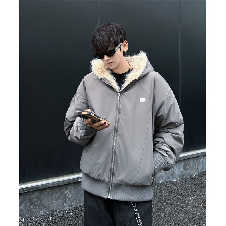 冬季美式复古座山雕棉服外套男女款连帽工装加厚夹克M9089/P130,男装夹克,星座506