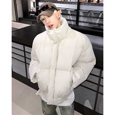 冬季加厚保暖外套男款美式感立领棉衣短款面包服棉袄MY98-P118，男装棉衣，电商C307