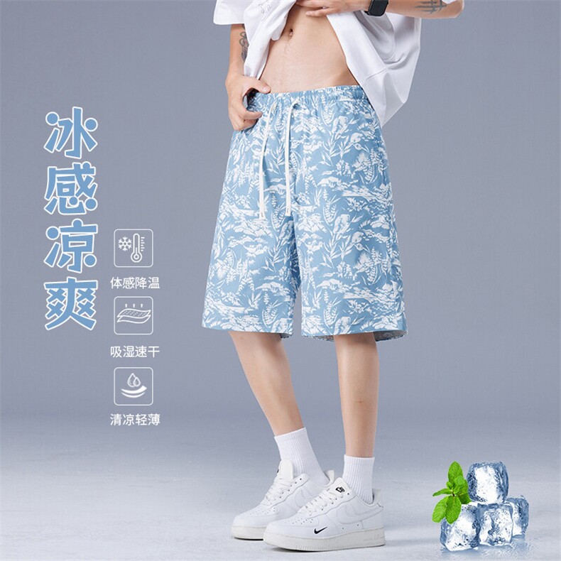 K56加肥加大现货夏季美式男士休闲沙滩裤,男装牛仔裤,星座209