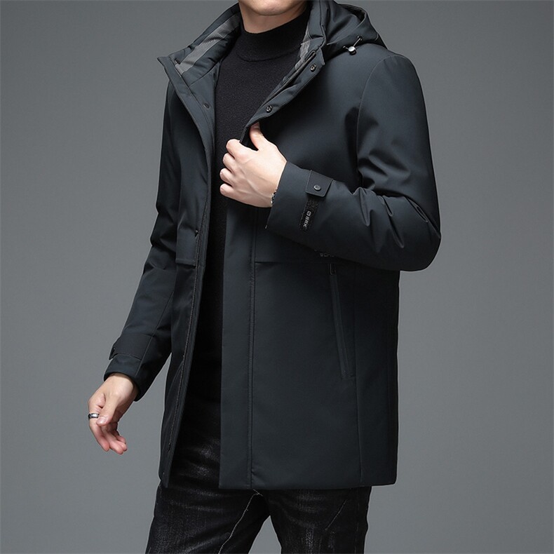 AN9805钱塘2020-3秋冬中长款男士连帽休闲保暖羽绒服外套P228,男装羽绒服,钱塘207-3