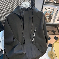 美式机能冲锋衣外套男女春秋季高街潮牌百搭情侣夹克W6362-P62，男装夹克，星座412-2
