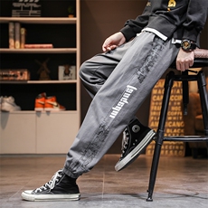 爆款！秋冬新款男士拼色大码休闲裤QT910-K530-P5098%棉2%纤维，男装休闲裤，星座617B