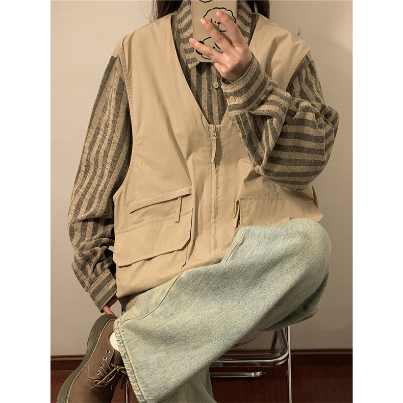 1中性假两件衬衫马甲潮流情侣女大码M-5XL夹克男77860特P68控108，女装衬衫，星座226-2