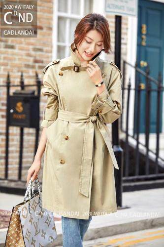 春款风衣，女装风衣，卡帝蓝黛