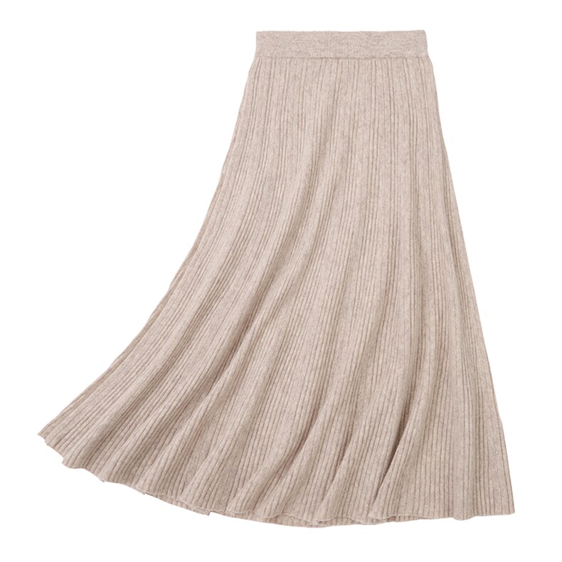 2025年秋季新款百搭女士经典百褶裙，女装半身裙，玛莎羊绒