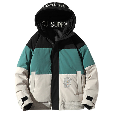羽绒服男士冬潮流潮牌短款冬装连帽青年男生外套加厚保暖612-P100,男装羽绒服,星座1210A