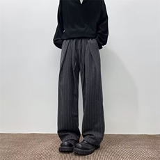 YC0858-P48复古渐变休闲裤男秋季2025新款宽松直筒潮牌酷帅长裤子，男装休闲裤，电商C233