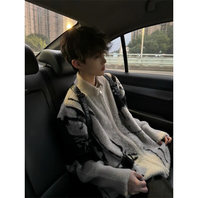 【有货】cleanfit撞色毛衣男高级痞帅开衫针织衫B06LL-特P68,男装针织衫/毛衣,星座1007（原301D）