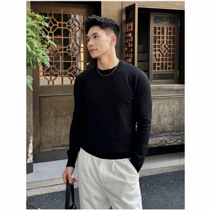 保暖亲肤针织长袖T恤毛衣修身男休闲通勤打底衫秋冬季PL141/P35图片