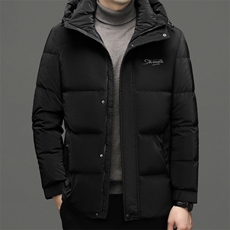 男士连帽商务休闲羽绒服新款冬季中年御寒宽松上衣厚款保暖外套，男装羽绒服，电商B212（原钱塘6029）