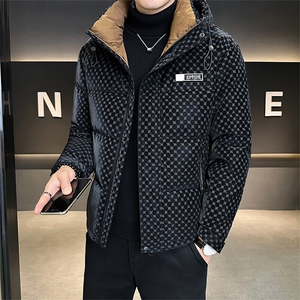 标50绒备货 冬季连帽字母皮羽绒服男外套8873-P215 控券后288图片