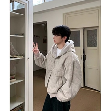 网络图现货美式cleanfit时尚飞行员短款重磅棒球服棉衣JM02-P98，男装棉衣，星座715-7